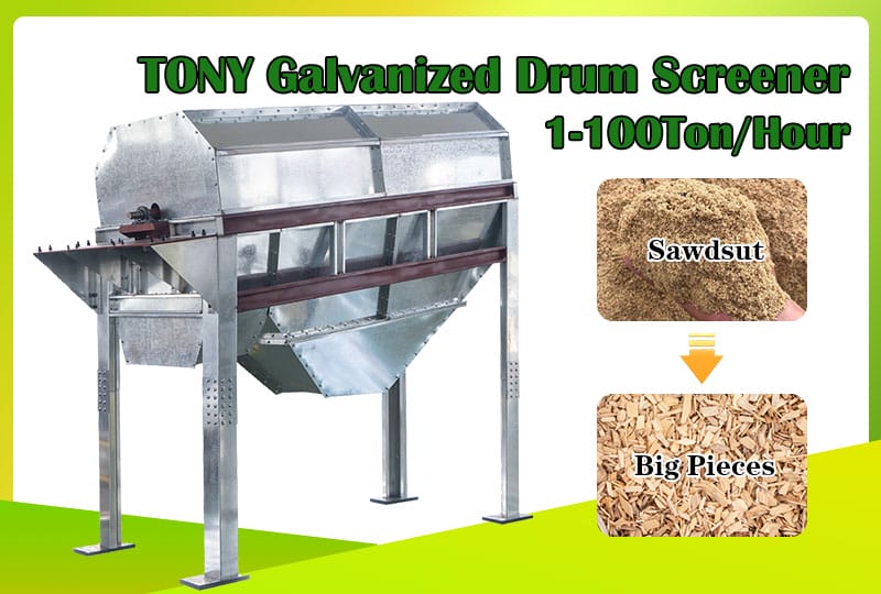 Galvanized Drum Screener