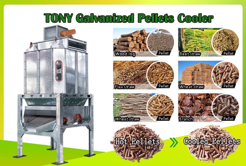Galvanized Pellets Cooler