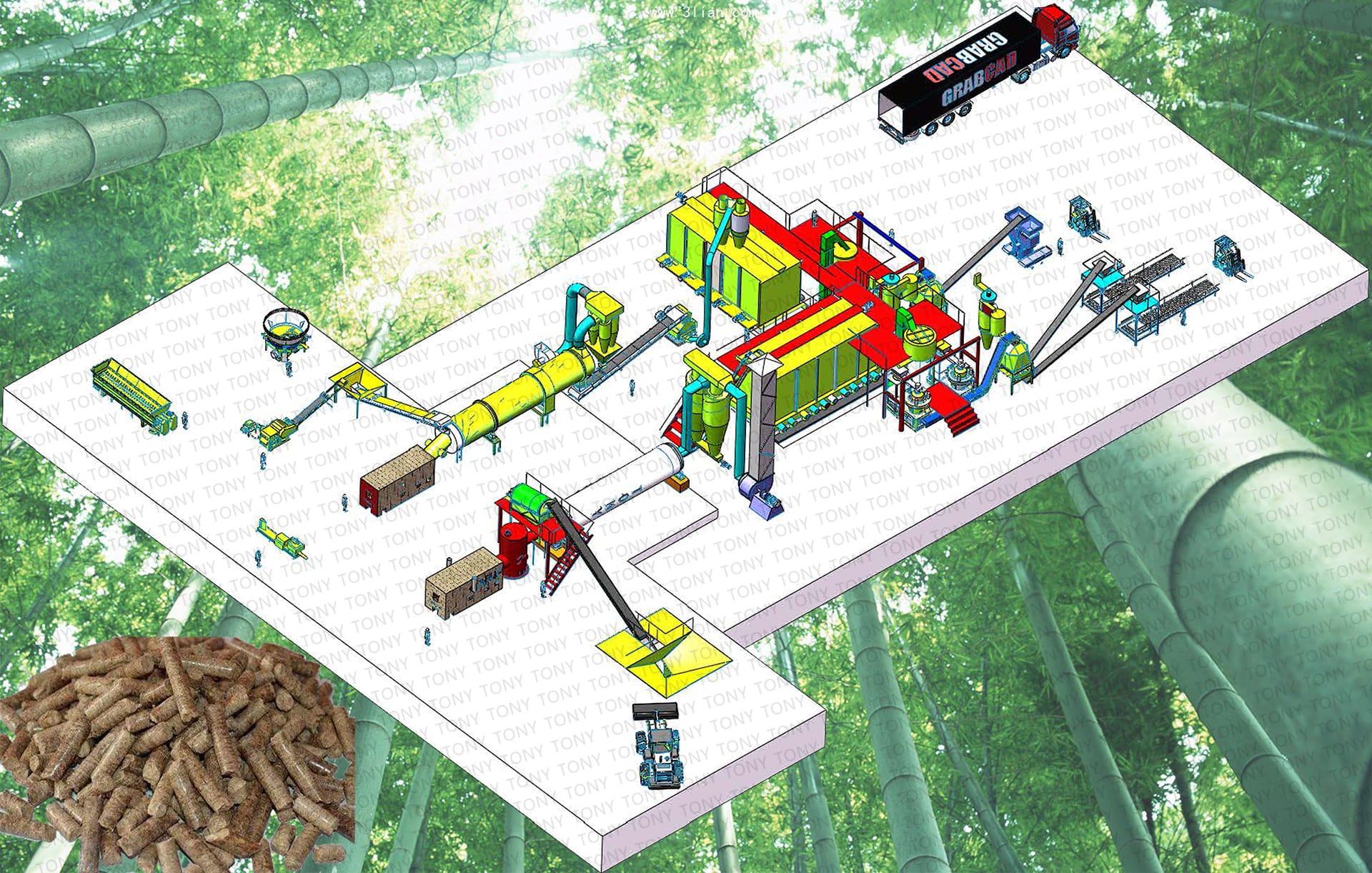 Bamboo Pellet Production Line