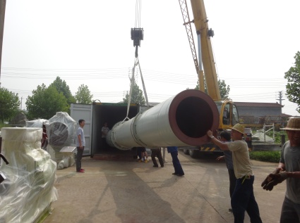 TONY Shipment--- Single-layer rotary drum dryer