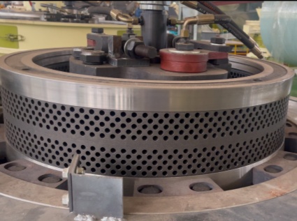 Under what circumstances should the ring die of a wood pellet machine be replaced?