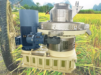 The straw pellet machine solves the problem of straw residue