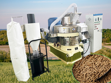 Where does the technological innovation of the biomass pellet machine manifest itself?
