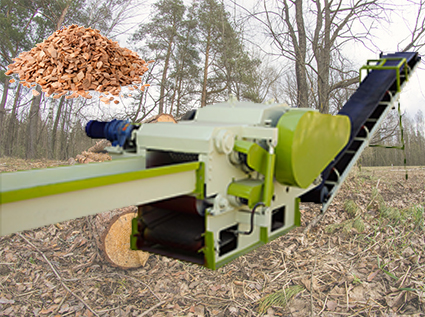 Drum wood chipper--Stable particle size during crushing, fewer malfunctions during pelleting