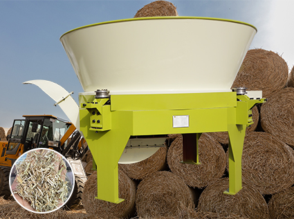 The straw is rotary cut first, so pelletizing is less troublesome.
