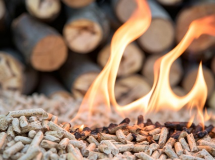 Pellet fuel utilizes locally sourced materials and is a low-cost, renewable energy source.
