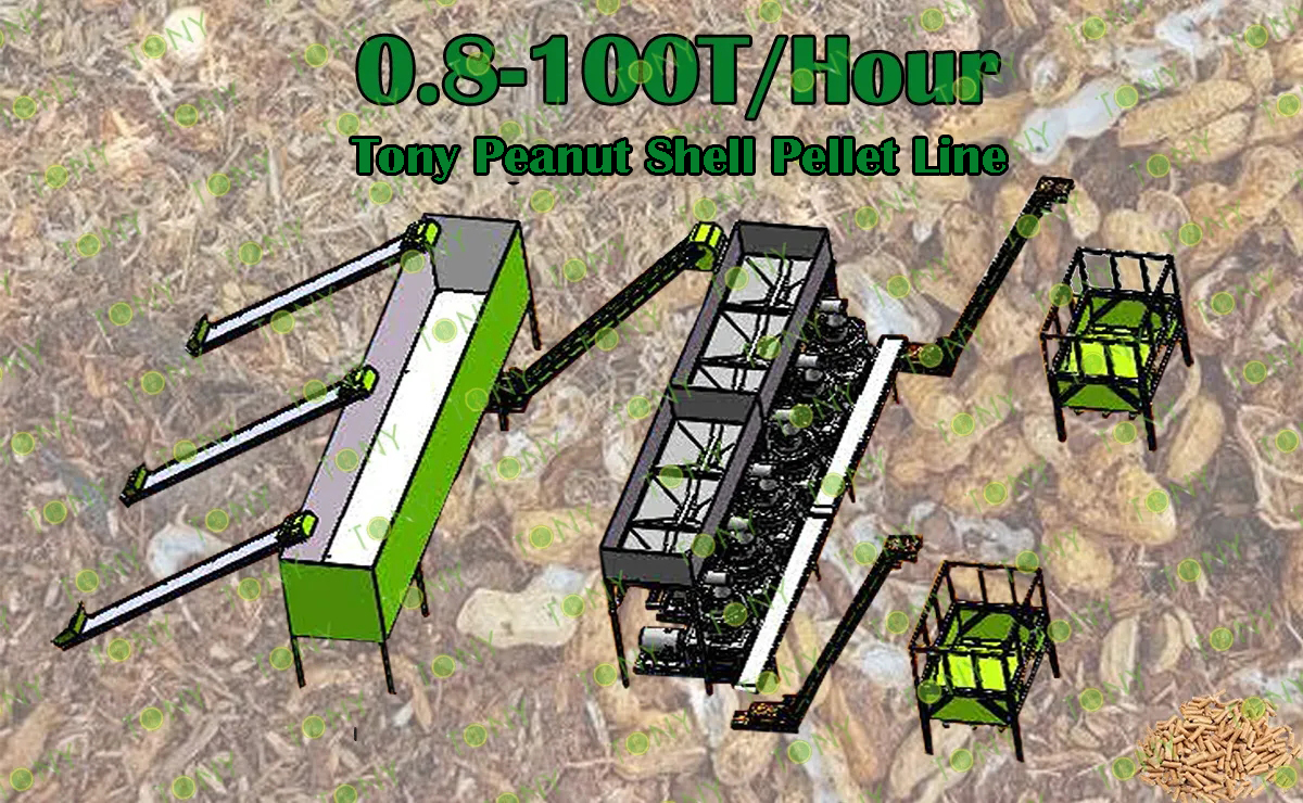 Peanut Shell Pellet Line